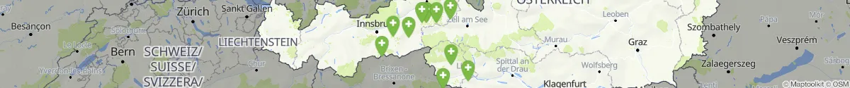 Kartenansicht für Apotheken-Notdienste in der Nähe von Innervillgraten (Lienz, Tirol)